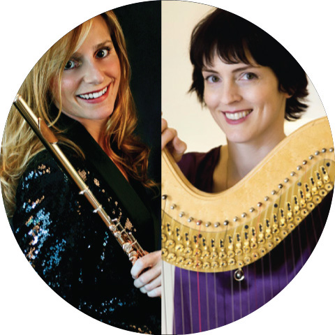 Angela Jones-Reus, flute, and Elisabeth Remy Johnson, harp